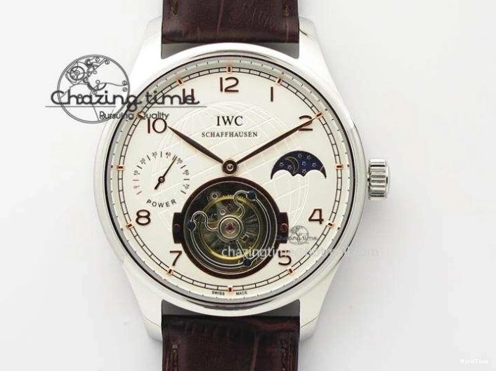 MIROTIME 1230 Portuguese Chrono IW3716 RSF 1:1 Best Edition Blue Dial on Black Leather Strap A RelaxedFit 7045